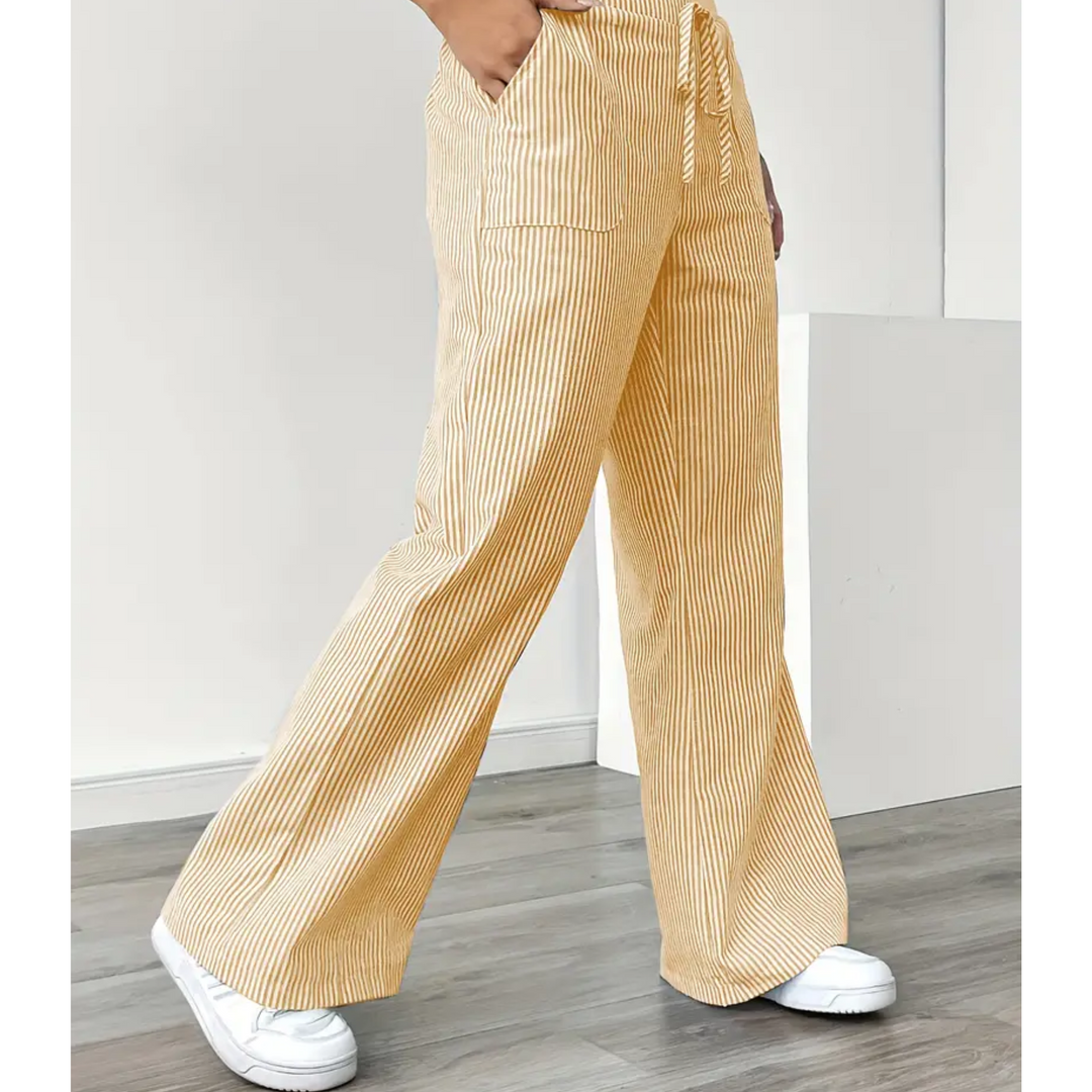 THEODORA | STRIPED POCKETS PANT FOR WOMEN