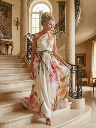 AMIEL | LIGHT FLORAL MAXI DRESS FOR WOMEN
