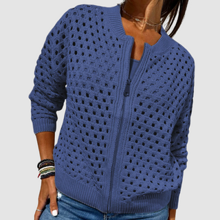 GRACE | KNITTED ZIPPER CARDIGAN FOR WOMEN