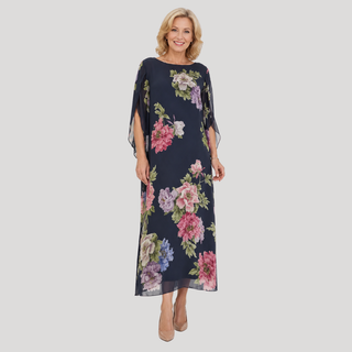 YOLANDE | MIDNIGHT BLOOM MAXI DRESS FOR WOMEN