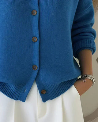 LUCIENNE | BUTTON COLLAR CARDIGAN FOR WOMEN