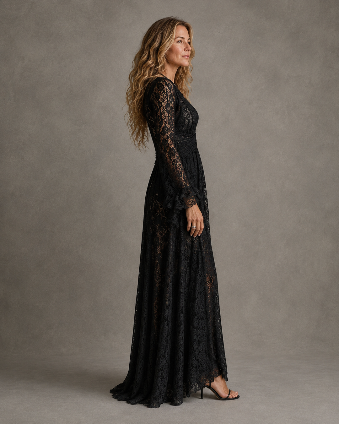 CHARLOTTE | PLUNGING V-NECK MAXI DRESS FOR WOMEN