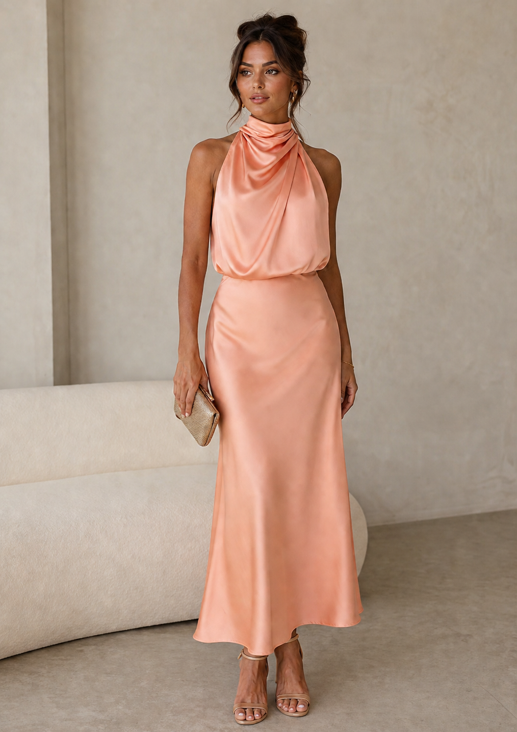 DAPHNE | DRAPED DRESS FOR WOMEN
