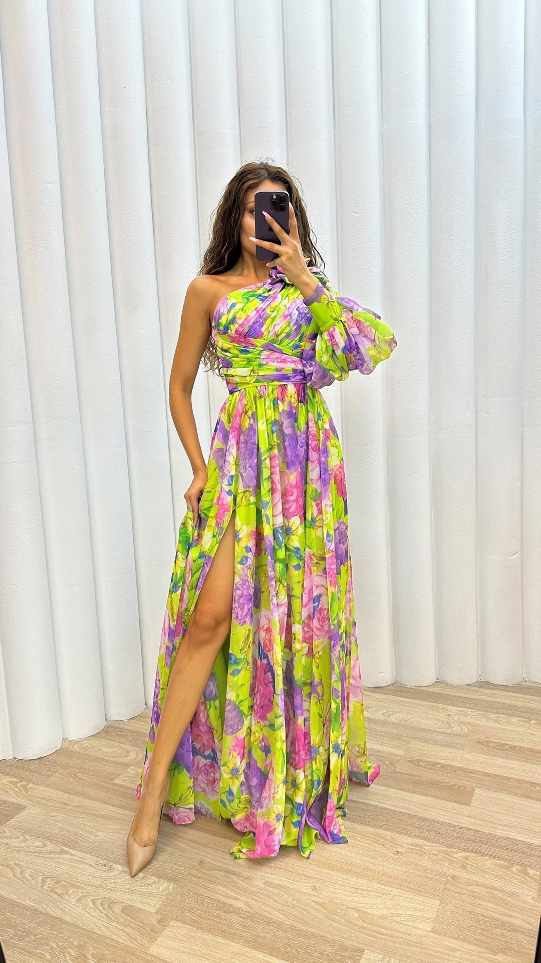 JANNEKE | BLOSSOM DRAMA DRESS FOR WOMEN