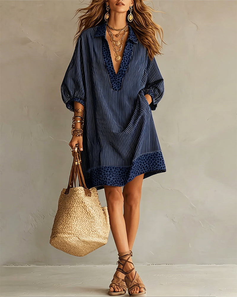 CARLY | LEOPARD PRINT SLEEVE SHIRT FOR WOMEN