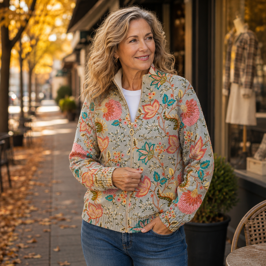 VALENTINE | VINTAGE FLORAL GARDEN CARDIGAN FOR WOMEN