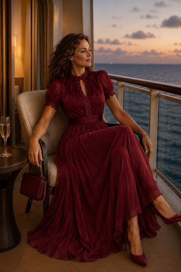 LESLEY | LACE DETAIL MAXI DRESS FOR WOMEN