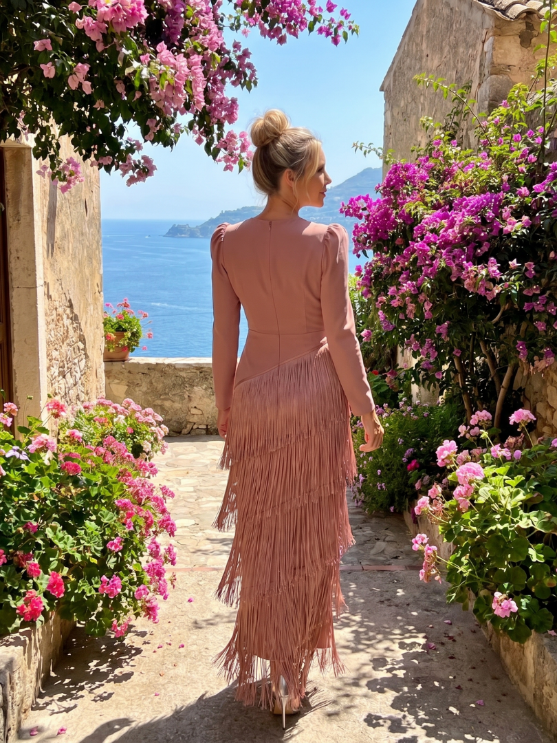 SAMARA | LONG SLEEVE MIDI DRESS FOR WOMEN