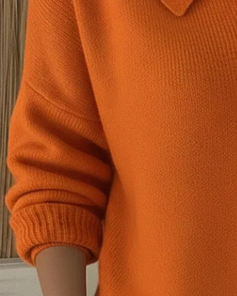 LUCIENNE | BUTTON COLLAR CARDIGAN FOR WOMEN