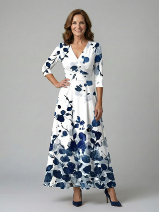 ILONA | FLORAL WRAP MAXI DRESS FOR WOMEN