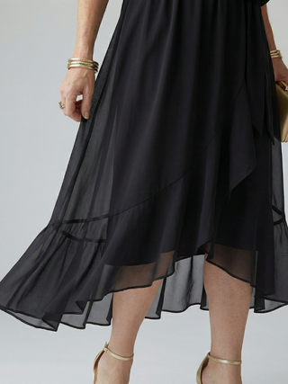 ELRIC | LIGHT DRAPE MIDI DRESS FOR WOMEN