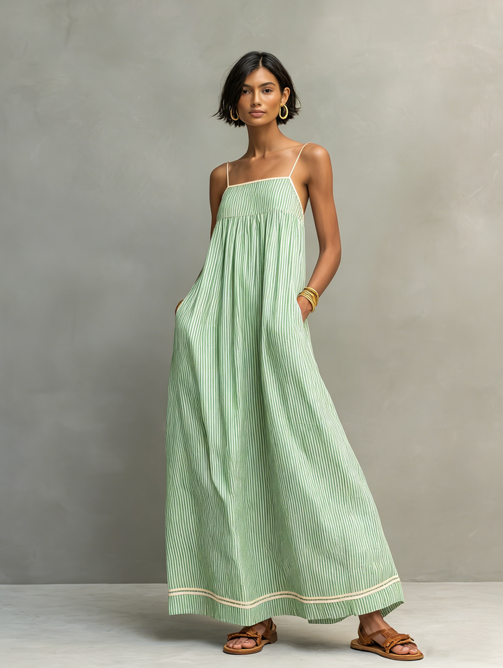 INMACULADA | STRIPED MAXI DRESS FOR WOMEN