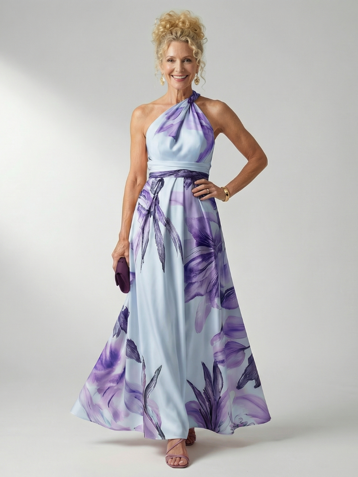 AMIEL | LIGHT FLORAL MAXI DRESS FOR WOMEN