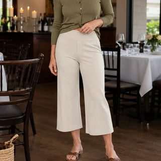 EVERALYN | HIGH-WAISTED STRETCH CROPPED TROUSERS FOR WOMEN