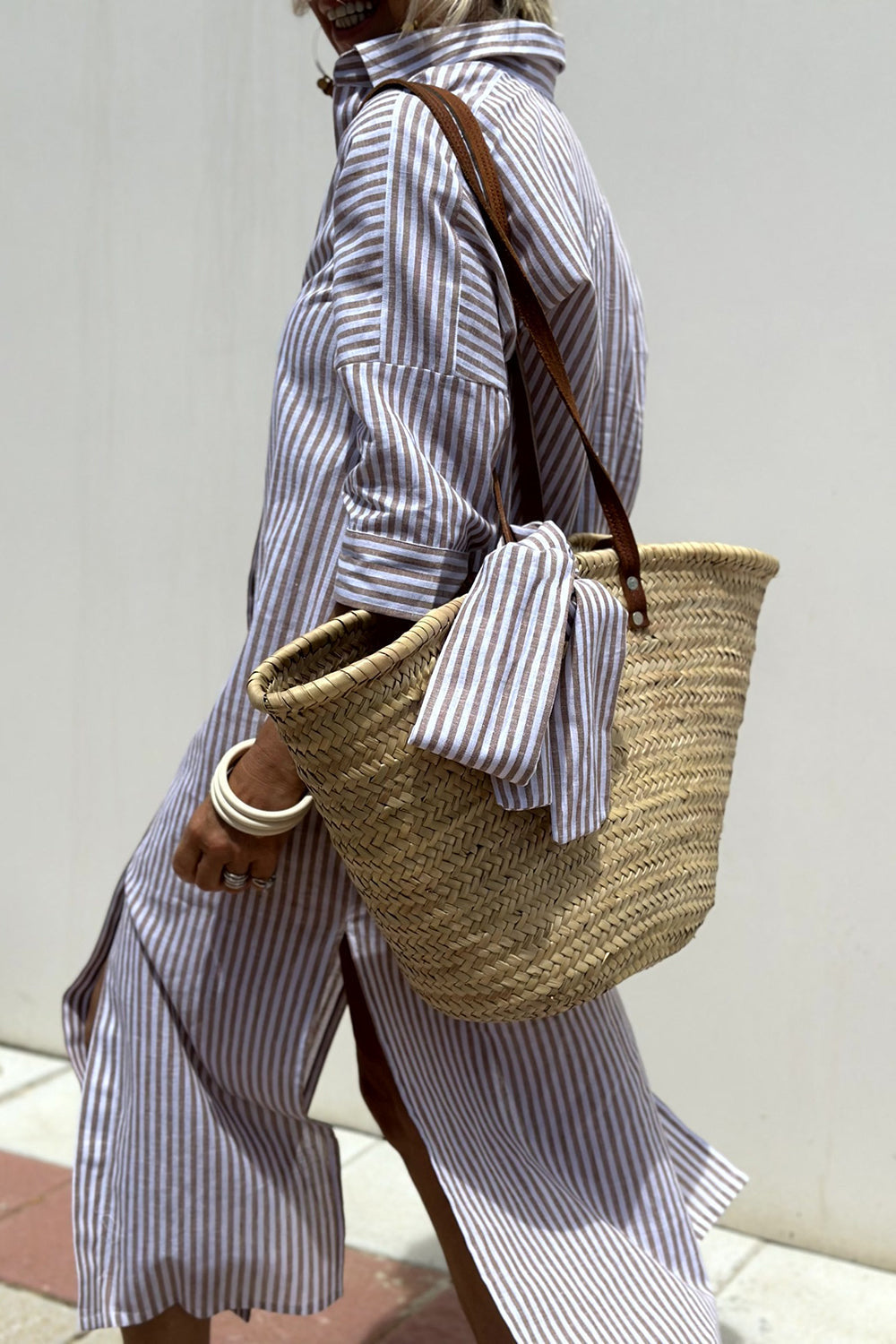 SOPHIA | TIMELESS STRIPED SHIRT DRESS FOR WOMEN