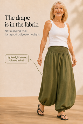 WEARBELLA | SMOCKED WAIST LEG PANTS FOR WOMEN