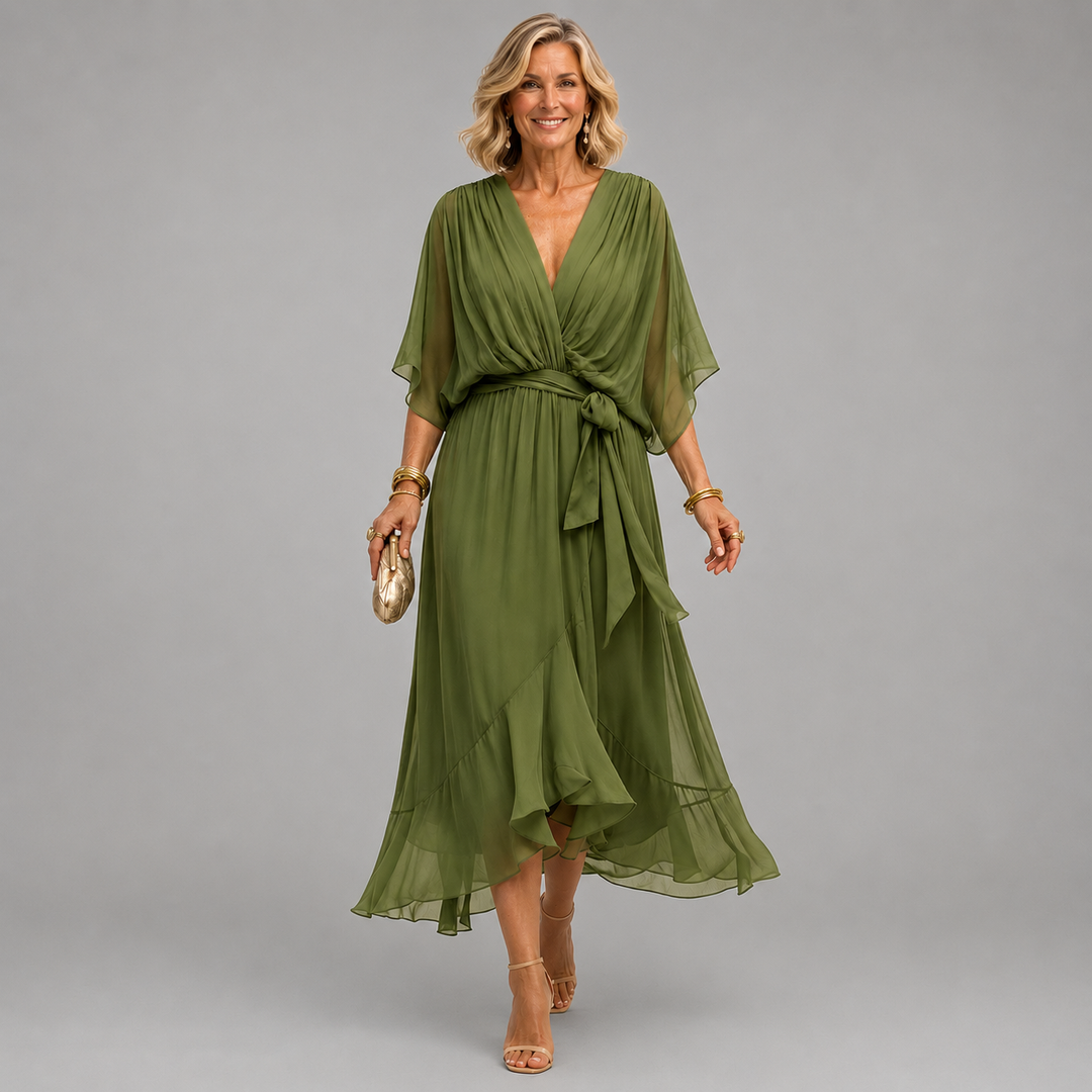 MONICA | V-NECK DRESS FOR WOMEN