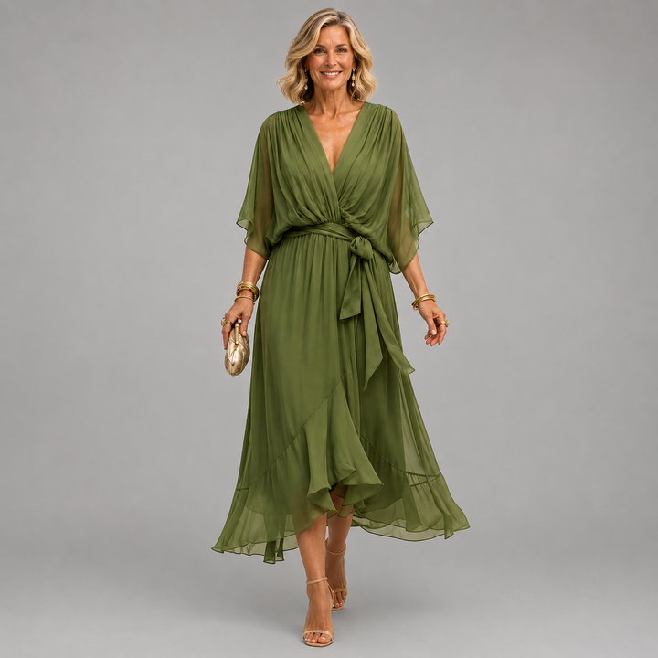 MONICA | V-NECK DRESS FOR WOMEN