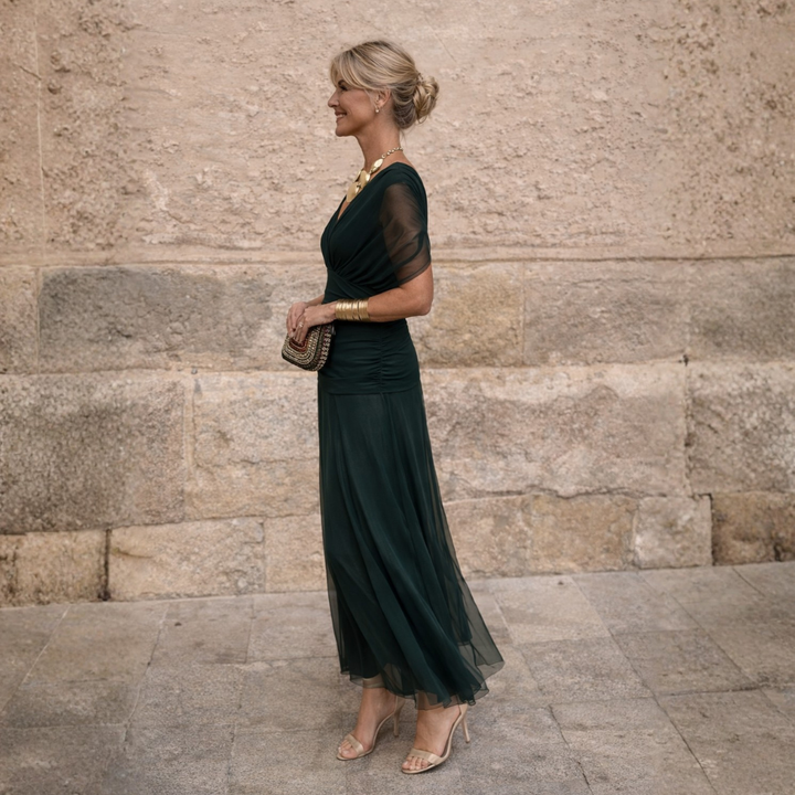 MIKAELA | OFF SHOULDER MAXI DRESS FOR WOMEN