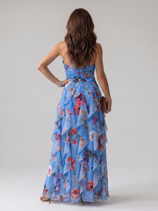 NORI | HALTER NECK MAXI DRESS FOR WOMEN