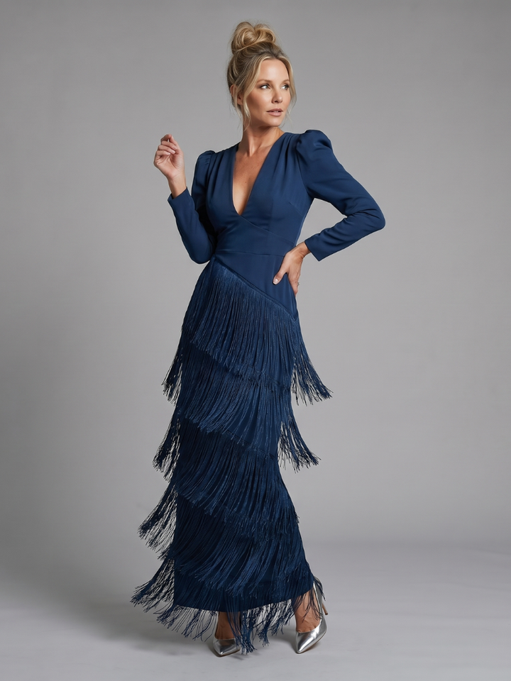 SAMARA | LONG SLEEVE MIDI DRESS FOR WOMEN