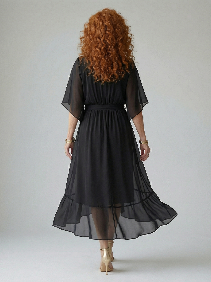 ELRIC | LIGHT DRAPE MIDI DRESS FOR WOMEN