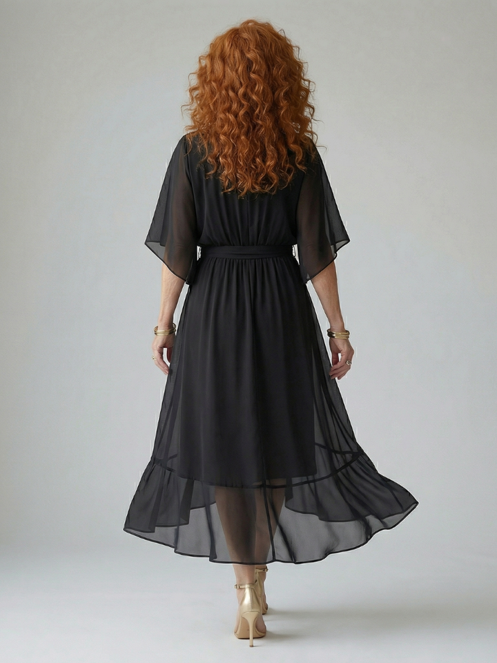 ELRIC | LIGHT DRAPE MIDI DRESS FOR WOMEN