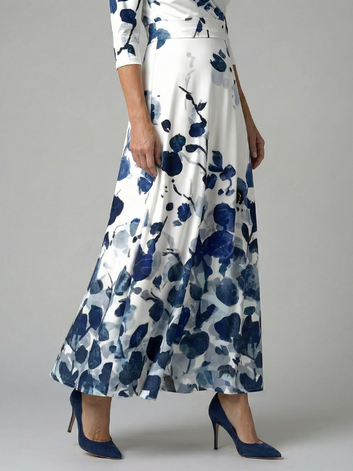 ILONA | FLORAL WRAP MAXI DRESS FOR WOMEN