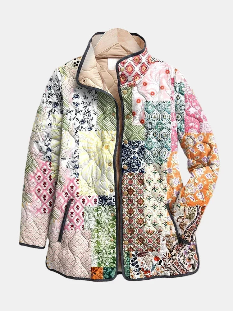 SURI | FLORAL PRINT QUILTED JACKET FOR WOMEN