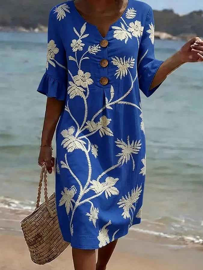 YVETTE | FLORAL PRINT DRESS FOR WOMEN