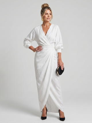 FABLE | LONG SLEEVE MIDI DRESS FOR WOMEN