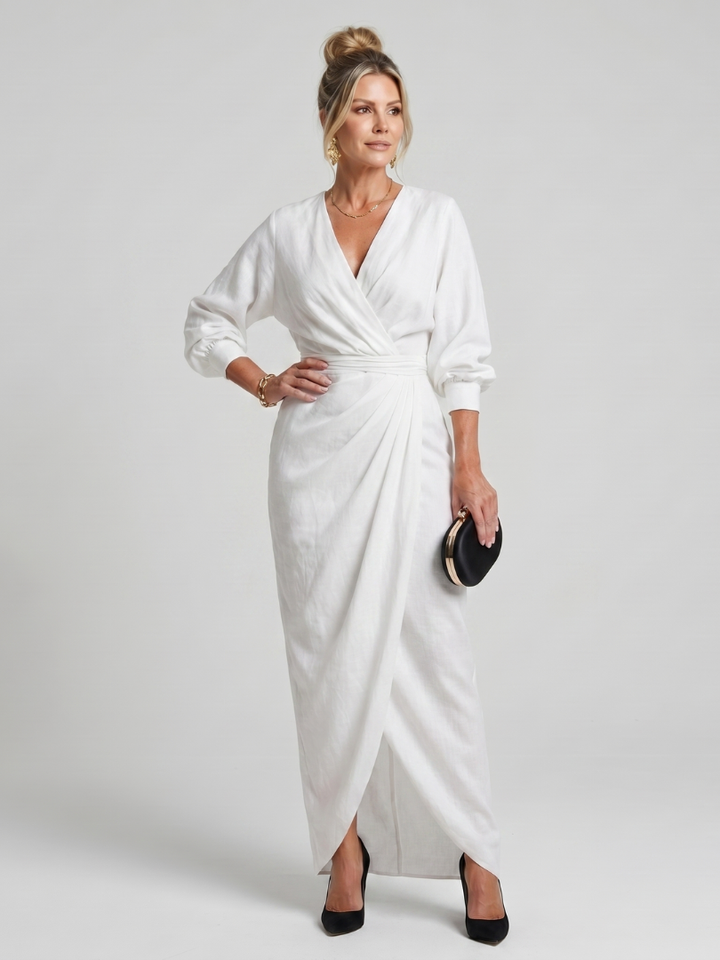 FABLE | LONG SLEEVE MIDI DRESS FOR WOMEN