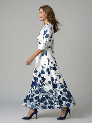 ILONA | FLORAL WRAP MAXI DRESS FOR WOMEN