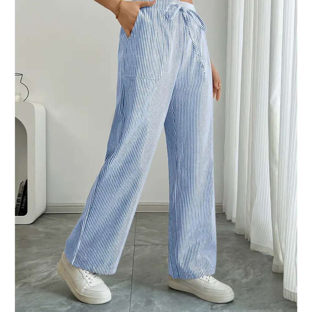THEODORA | STRIPED POCKETS PANT FOR WOMEN
