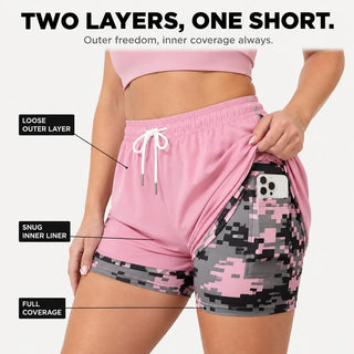 MOVELYN | 2 1 RUNNING SHORTS FOR WOMEN