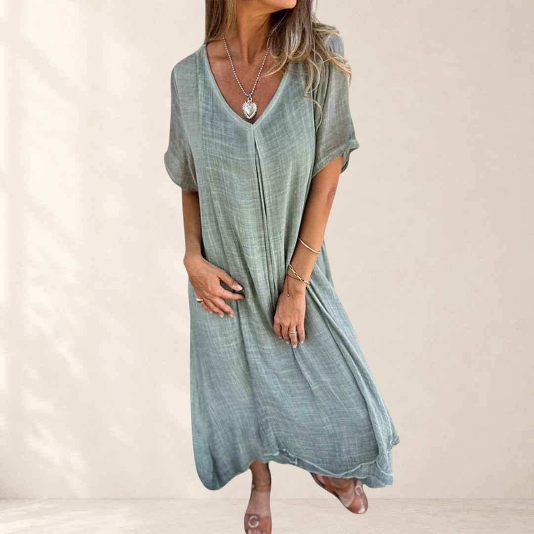 DAVINA | V-NECK DRESS FOR WOMEN