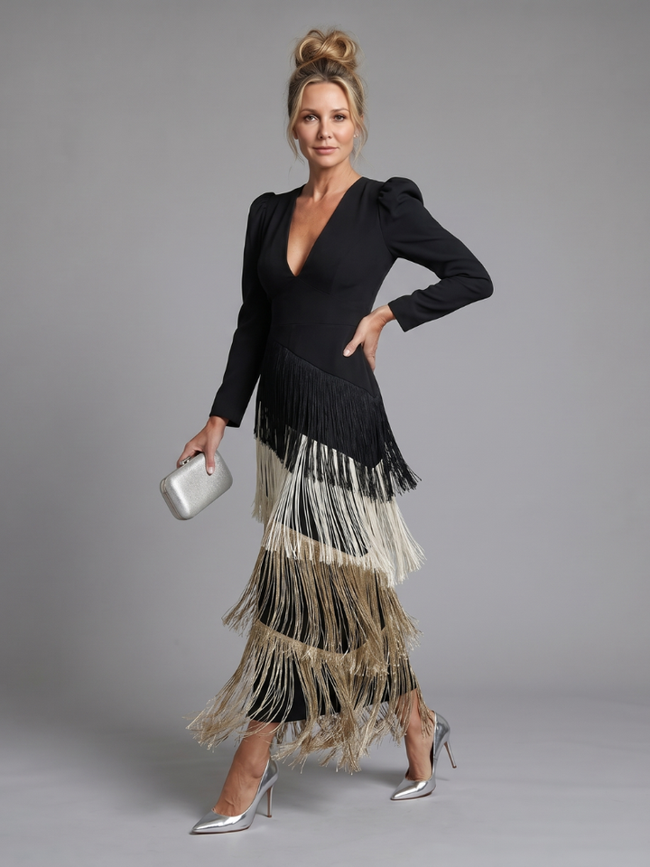 SAMARA | LONG SLEEVE MIDI DRESS FOR WOMEN