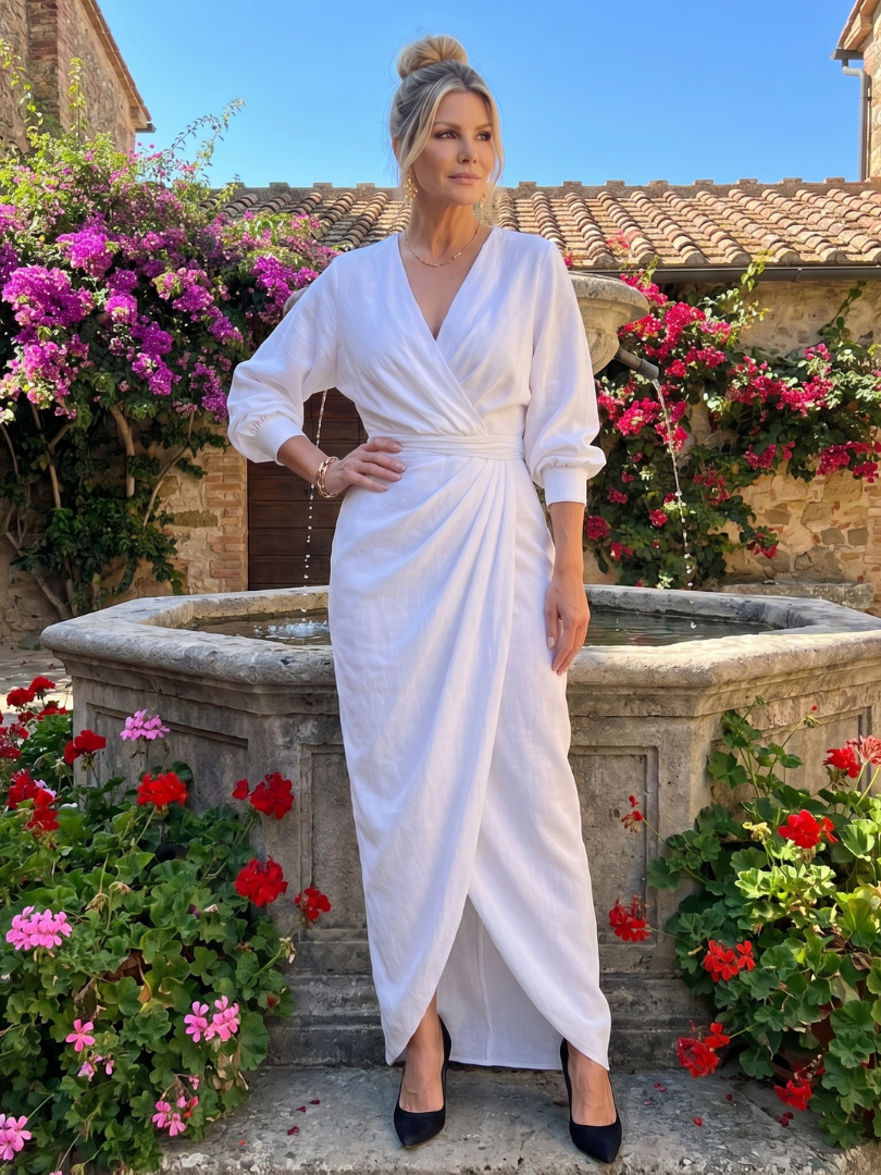 FABLE | LONG SLEEVE MIDI DRESS FOR WOMEN