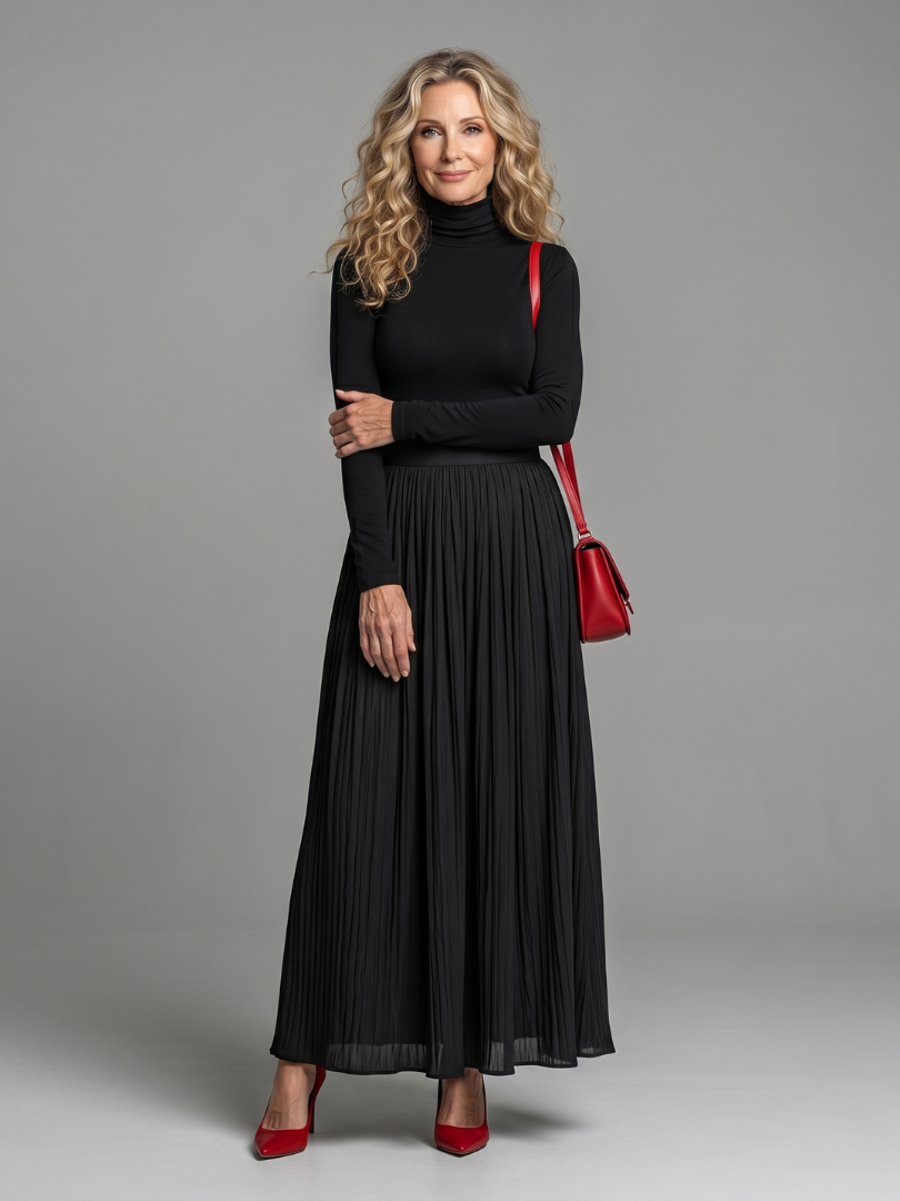 LANA | LONG SLEEVE MIDI DRESS FOR WOMEN