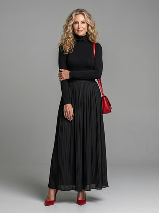 LANA | LONG SLEEVE MIDI DRESS FOR WOMEN