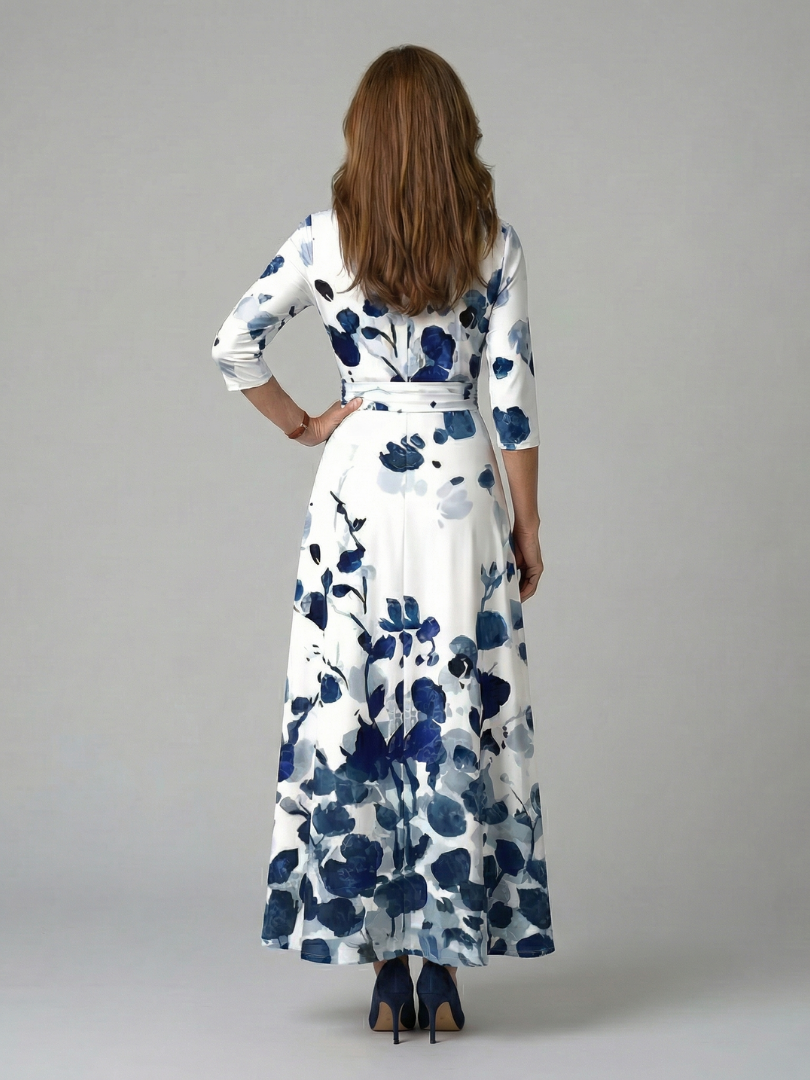 ILONA | FLORAL WRAP MAXI DRESS FOR WOMEN