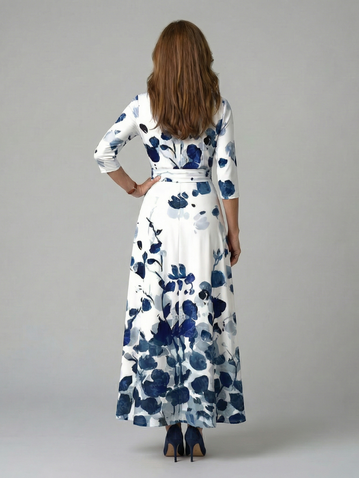 ILONA | FLORAL WRAP MAXI DRESS FOR WOMEN