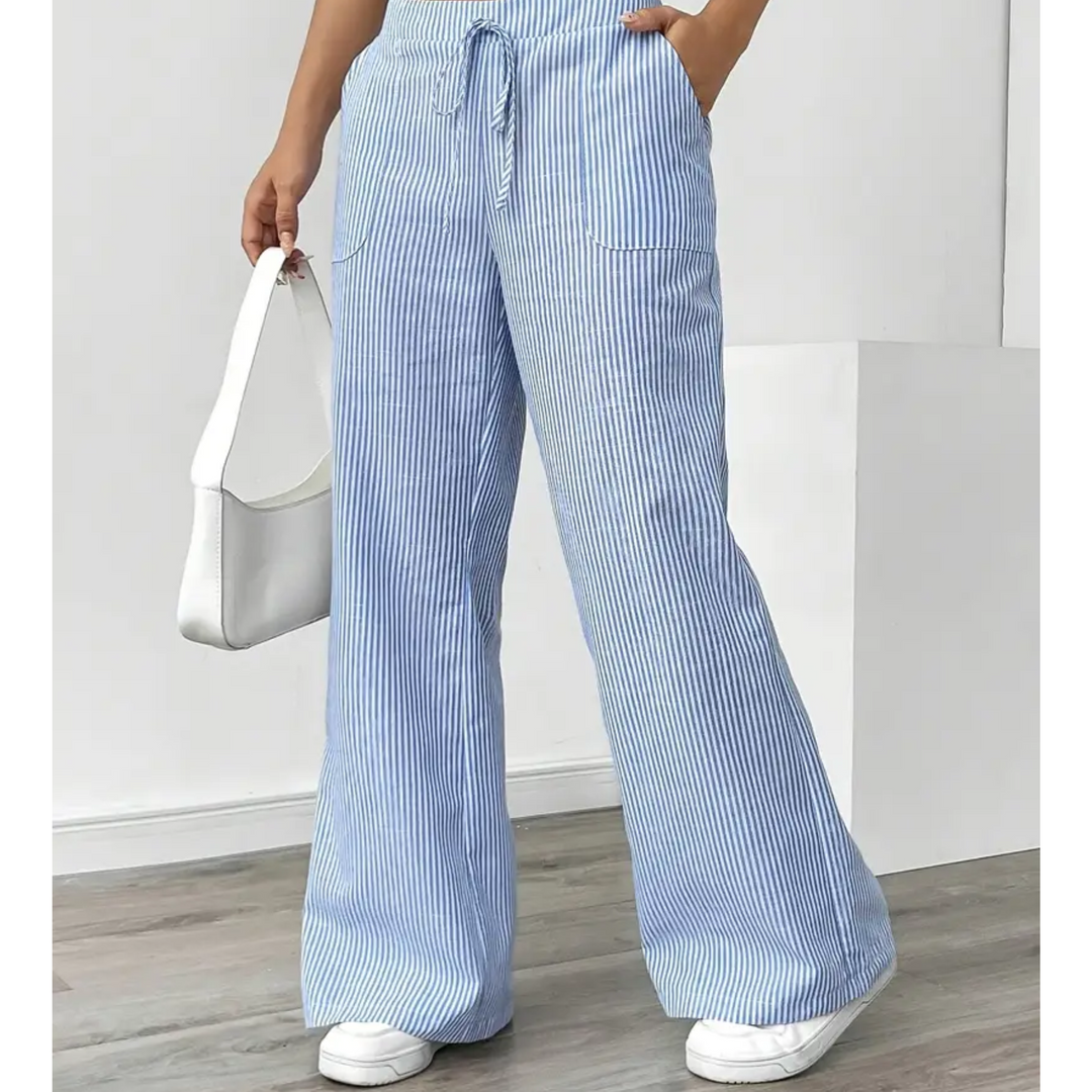 THEODORA | STRIPED POCKETS PANT FOR WOMEN