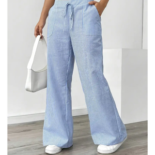 THEODORA | STRIPED POCKETS PANT FOR WOMEN
