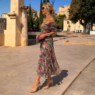 MIKAELA | OFF SHOULDER MAXI DRESS FOR WOMEN