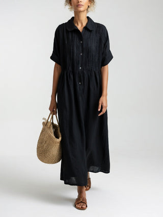 LYSANDRA | FLOWY COTTON SHIRT DRESS FOR WOMEN
