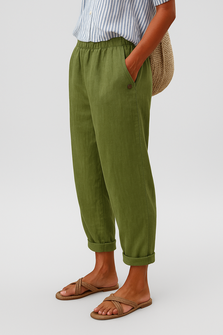 ALBA | STYLISH SIDE POCKETS PANTS FOR WOMEN