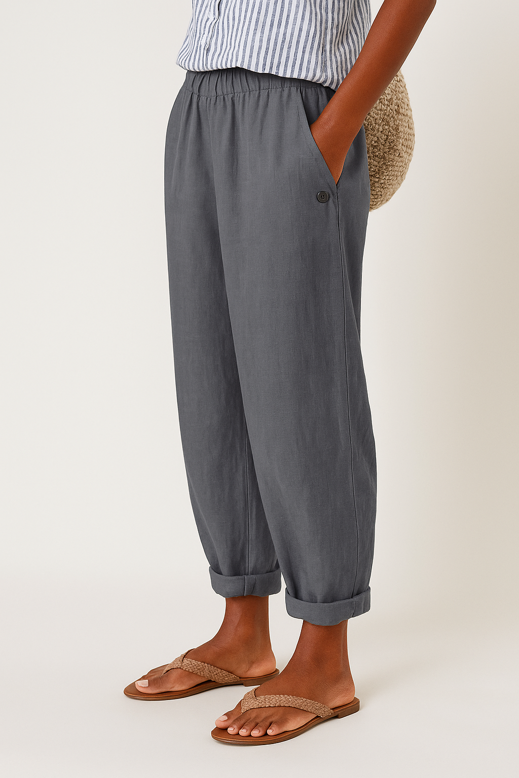 ALBA | STYLISH SIDE POCKETS PANTS FOR WOMEN