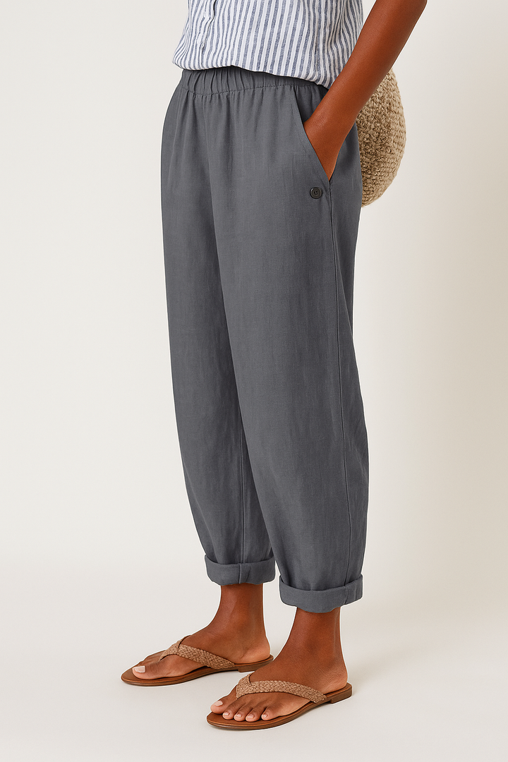 ALBA | STYLISH SIDE POCKETS PANTS FOR WOMEN