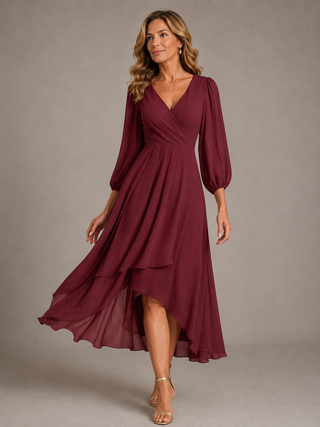 ANOUK | V-NECK LONG DRESS FOR WOMEN